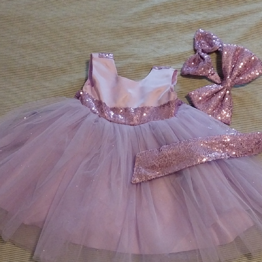 Sparkling Purple Kids Fancy Dress